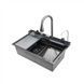 Мийка багатофункціональна Mixxus MH7546-SET-06 Micro Decor Graphite з вбудованим змішувачем з нерж.сталі (MI8414) MI8414 фото 1