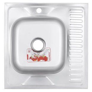 Мийка кухонна Zerix Z6060L-04-160E (Satin) (ZM0567) ZM0567 фото