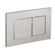 Панель змиву Koer KT-0602-02 240x160x10mm з нержавіючої сталі, кнопка квадратна SUS304 (KR5179) KR5179 фото 1