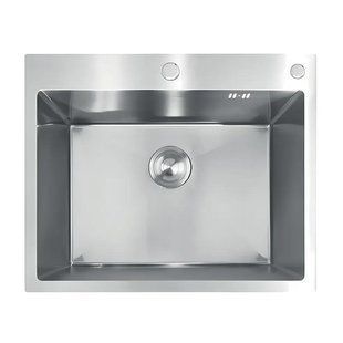 Мийка з нержавіючої сталі MIXXUS MH6050 DECOR SS COLOR (MH6050 DECOR NANO-SILVER) (3.0/0.8) колір нержавійка (MI7043) MI7043 фото