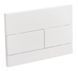 Панель змиву Koer KT-0603-03 240x160x10mm пластикова, кнопка лінійна (колір білий) (KR5318) KR5318 фото 2