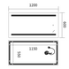 Дзеркало Mixxus Premium LINES MR17-120x60-Reverse з LED Touch, Anti-fog, димером, регулятором яскравості (MP6626) MP6626 фото 8