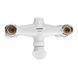 Змішувач для ванни PLAMIX OMEGA-142 EURO SET WHITE (зі шлангом, лійкою та кро... MX9699 фото 6