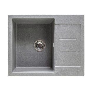 Мийка гранітна Rimma 62х50 сірий 0050365 фото