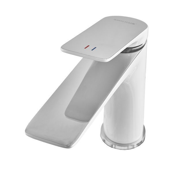 Змішувач для умивальника Mixxus Premium DERBY 001 (NUT) WHITE-CHROME (MI6613) MI6613 фото