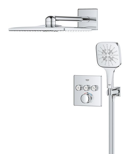 Душова система прихованого монтажу на 3 виходи з термостатом Grohe Grohtherm ... 34864000 фото