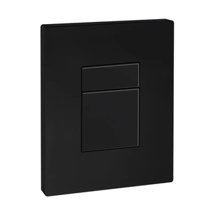 Панель змиву Koer KT-0607-05 157x198x10mm пластикова, кнопка квадратна (колір чорний матовий) (KR5346) KR5346 фото