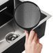 Мийка MIXXUS MH5050 DECOR GRAPHITE (MH5050 DECOR NANO-BLACK)(3.0/0.8) з нерж. сталі (колір графіт) (MX1929) MX1929 фото 3
