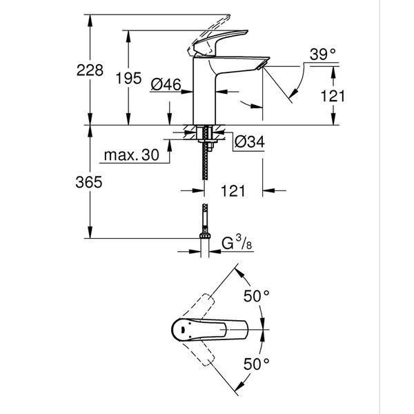 Набiр змiшувачiв Grohe Eurosmart 4 в 1 для ванни та кухні (UA123248M3) UA123248M3 фото
