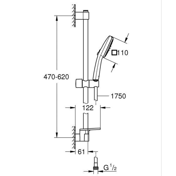 Набiр змiшувачiв Grohe Eurosmart 4 в 1 для ванни та кухні (UA123248M3) UA123248M3 фото
