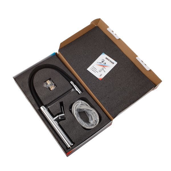 Змішувач для кухні Mixxus Premium Oliwer 017 REFL.BLACK (MI6965) MI6965 фото