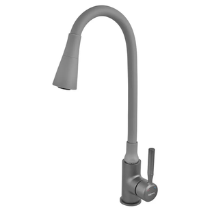 Змішувач для кухні Zerix Atrium-011-T Graphite Refl.Gray (Колір графіт+силік.... ZX6107 фото