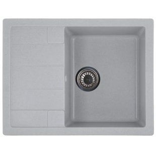 Мийка кухонна Zerix ZS-6550S-09 Сіра (ZX4543) ZX4543 фото