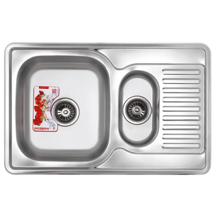 Кухонна мийка Zerix Z7850A-08-180E Armonia (Satin) (ZS0576) ZS0576 фото