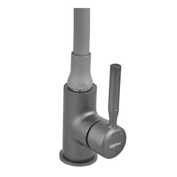 Змішувач для кухні Zerix Atrium-011-T Graphite Refl.Gray (Колір графіт+силік.... ZX6107 фото