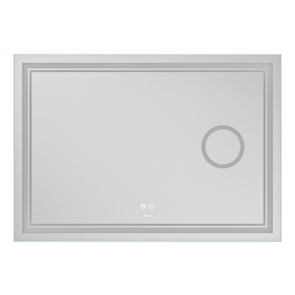 Дзеркало Mixxus Premium QUADRO MR20-100x70 з LED Touch, Anti-fog, димером, регулятором яскравості, лінзою (MP6622) MP6622 фото