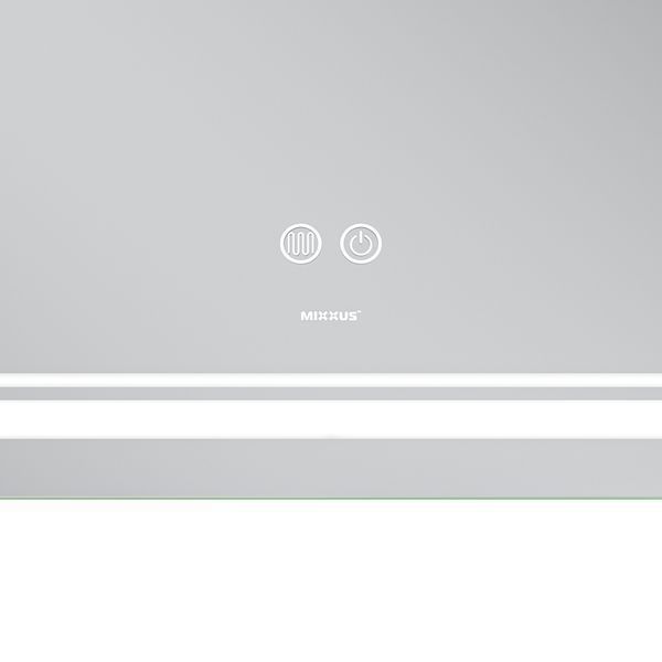 Дзеркало Mixxus Premium QUADRO MR20-100x70 з LED Touch, Anti-fog, димером, регулятором яскравості, лінзою (MP6622) MP6622 фото