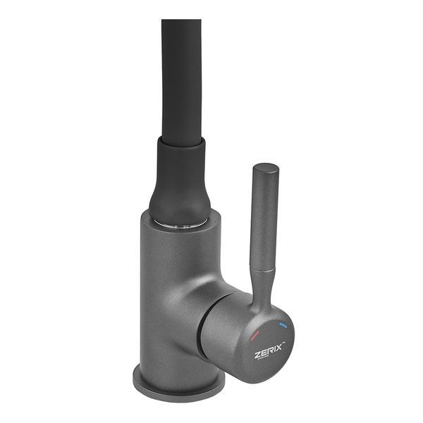 Змішувач для кухні Zerix Atrium-011-T Graphite Refl.Black (Колір графіт+силік... ZX6106 фото
