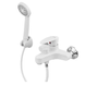 Змішувач для ванни Plamix CEZAR-009 EURO SET White, зі шлангом, лійкою та кро... PM0692 фото 1