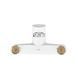 Змішувач для ванни Plamix CEZAR-009 EURO SET White, зі шлангом, лійкою та кро... PM0692 фото 3
