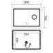 Дзеркало Mixxus Premium QUADRO MR20-100x70 з LED Touch, Anti-fog, димером, регулятором яскравості, лінзою (MP6622) MP6622 фото 3