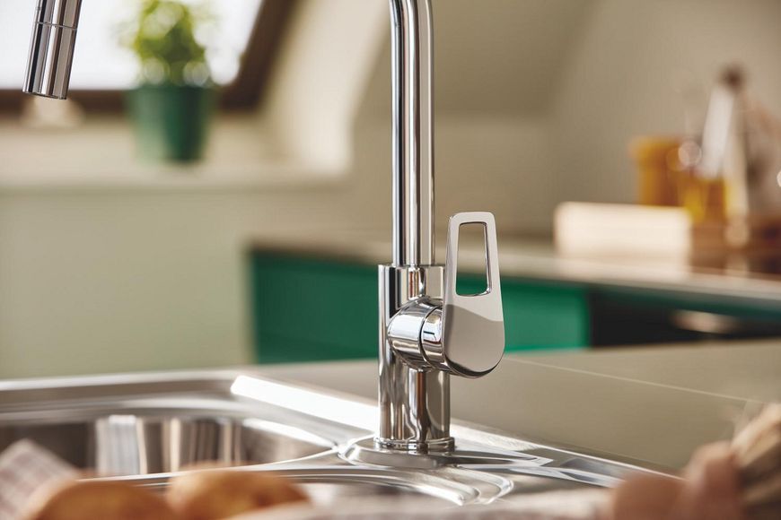 Одноважільний змішувач для кухні Grohe BauLoop New (30543000) 30543000 фото