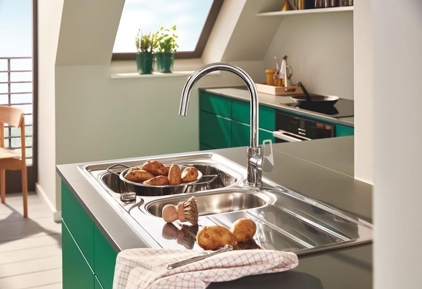 Одноважільний змішувач для кухні Grohe BauLoop New (30543000) 30543000 фото
