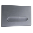 Панель змиву Koer KT-0608-07 240x160x10mm пластикова, кнопка закруглена (колір графіт) (KR6128) KR6128 фото