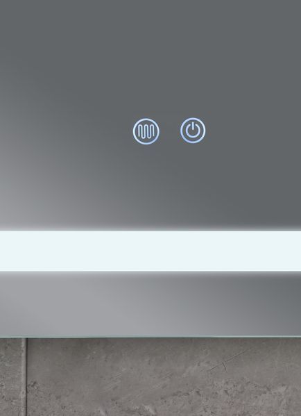 Дзеркало Mixxus STYLE MR13-70x50-Reverse з LED Touch, Anti-fog, димером, регулятором яскравості (MI6665) MI6665 фото
