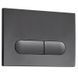 Панель змиву Koer KT-0608-07 240x160x10mm пластикова, кнопка закруглена (колір графіт) (KR6128) KR6128 фото 4