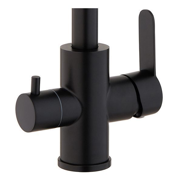 Змішувач для кухні Mixxus DAX-021-G Black (нерж. сталь) з вих.для пит.води (M... MI6078 фото
