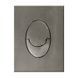 Панель змиву Koer KT-0606-07 157x198x10mm пластикова, кнопка закруглена (колір графіт) (KR5712) KR5712 фото 2