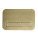 Панель змиву Koer KT-0609-12 240x160x7mm пластикова, кнопка лінійна (колір матове золото) (KR6132) KR6132 фото 2