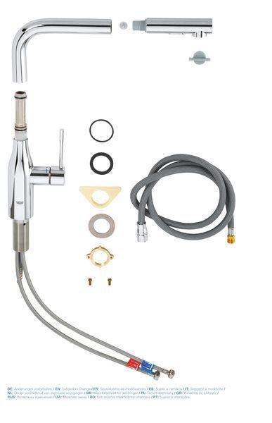 Змішувач для кухні з висувним виливом Grohe Essence New (30270000) 30270000 фото
