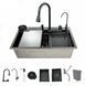 Кухонна мийка багатофункціональна Zerix ZH7546-SET-06 micro decor Graphite з вбудованим змішувачем з нерж. сталі (ZM5587) ZM5587 фото 2