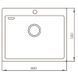 Мийка кухонна Mixxus MX6050-185x1.0 (Satin) (MX0657) MX0657 фото 2