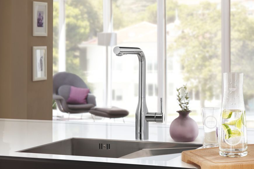 Змішувач для кухні з висувним виливом Grohe Essence New (30270000) 30270000 фото