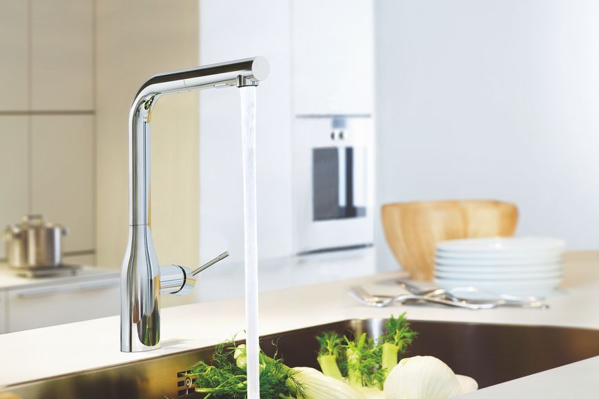 Змішувач для кухні з висувним виливом Grohe Essence New (30270000) 30270000 фото