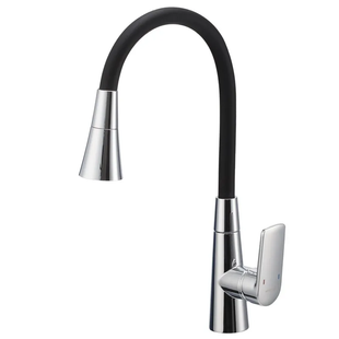 Змішувач для кухні Mixxus Premium Matis 011-T (NUT) Refl.Black (Колір хром+си... MI8266 фото