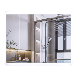 Дзеркало Mixxus Premium OLIVARY MR19-100x80-Reverse з LED Touch, Anti-fog, димером (3-6,5kK) (MP6629) MP6629 фото