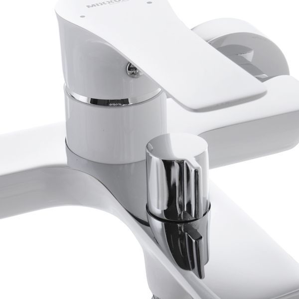 Змішувач для ванни з коротким виливом Mixxus Premium Eva 009 Euro Білий (MI5811) MI5811 фото