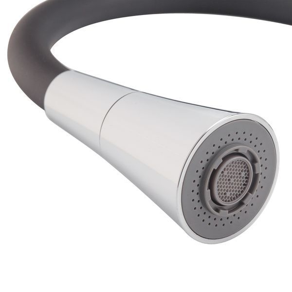 Змішувач для кухні Mixxus Premium Matis 011-T (NUT) Refl.Black (Колір хром+си... MI8266 фото