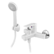 Змішувач для ванни PLAMIX OSCAR-009 EURO SET WHITE (зі шлангом, лійкою та кро... PM0699 фото 1