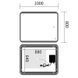 Дзеркало Mixxus Premium OLIVARY MR19-100x80-Reverse з LED Touch, Anti-fog, димером (3-6,5kK) (MP6629) MP6629 фото 5