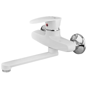 Змішувач для кухні настінний Plamix Cezar-005 White (PM0734) PM0734 фото