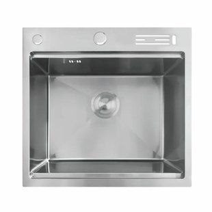 Мийка Mixxus MH5050-SK NANO-SILVER (3.0/0.8) з н.ст. зі сходинкою для суш.,з підст.під ножі(нерж.)(MX1939) MX1939 фото