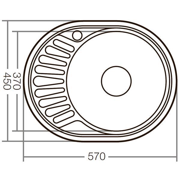 Кухонна мийка Zerix Z5745-06-180E (Satin) (ZX1590) ZX1590 фото