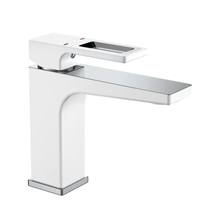 Змішувач для умивальника Mixxus Premium WALTER 001 (NUT) WHITE-CHROME (MI6620) MI6620 фото