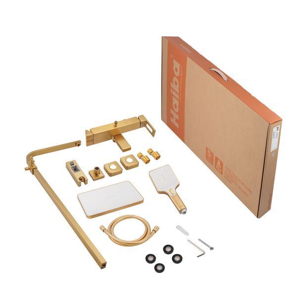 Душова колона зі змішувачем Haiba KANT 009-J BRUSHED GOLD (HB9606) HB9606 фото