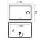 Дзеркало Mixxus Premium QUADRO MR20-120x80 з LED Touch, Anti-fog, димером, регулятором яскравості, лінзою (MP6624) MP6624 фото 4